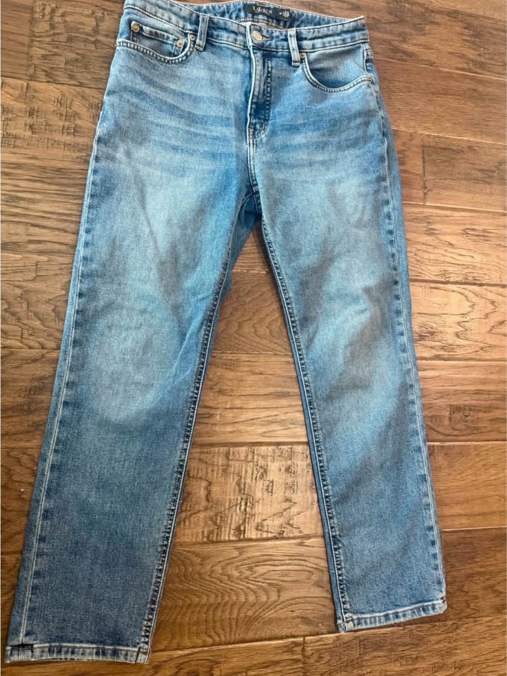Lauren Ralph Lauren Women's Straight-Leg Light Blue Denim Jeans